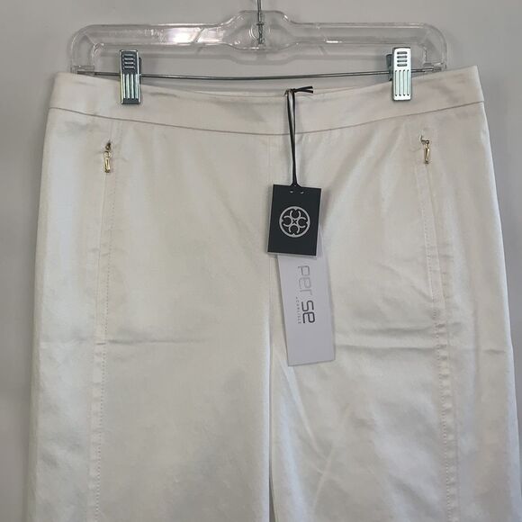 Per Se NWT white wire with slit slacks - Picture 2 of 12